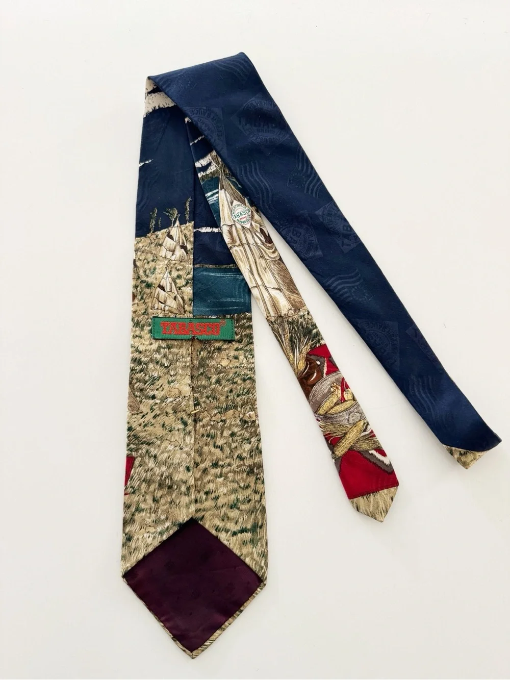 Vintage 90s Tabasco Silk Tie